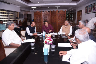 Union Minister Gadkari with vijayawada and bhongiri mps