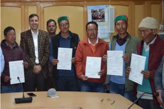 Deputy Commissioner Kinnaur distributed land lease