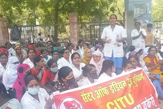 Aasha Workers Agitation