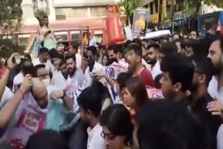 tmc protest in kolkata