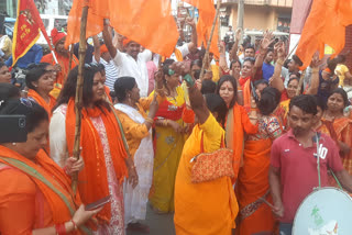 Mangla procession in Hazaribag