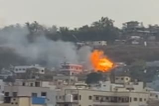 Blast in 8 cylinders in Katraj area of Pune