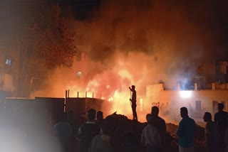 fire scrap warehouse dukhinagar