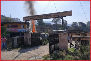 Switchyard burnt in Joginder Nagar