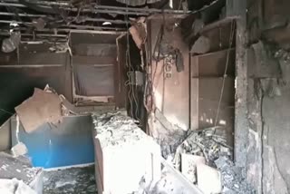 Fire in mobile phone shop In Rohtak