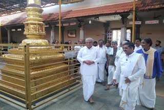 Mahatobhaara Shree Mahalingeshwara Temple Veerendra Heggade visit