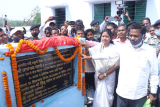 Education Minister Jagarnath Mahto laid foundation stone of model school in Lukaiyatand Ramgarh