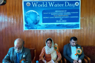 گاندربل میں عالمی یوم آب کے حوالے سے پروگرام