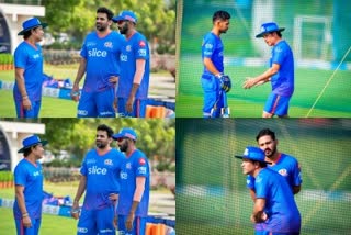 Sachin Tendulkar  players of Mumbai Indians  खेल समाचार  क्रिकेट न्यूज  मुंबई इंडियंस  सचिन तेंदुलकर  मुंबई इंडियंस  नेट्स