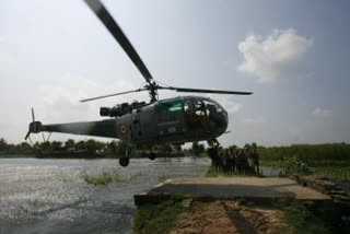 Air force helicopter helped to control Sariska forest fire