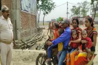 seven passenger on one bike