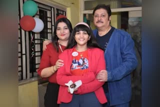 Abhishek Chatterjee with his family