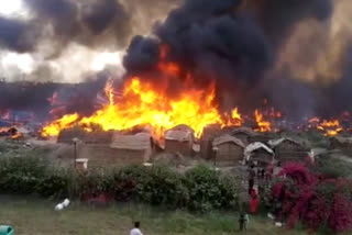 Fire incident in Bathu una