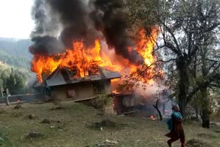 Three Residential Houses Gutted in Poonch