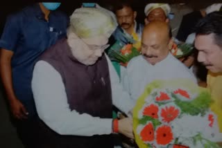Basavaraja Bommayi welcomed Amith Shah
