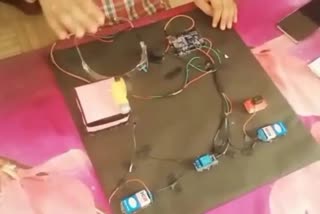 Alarm will sound when the driver gets a nap, Hamirpur student made a model