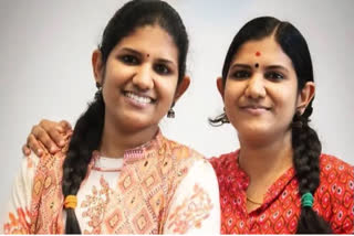 twin sisters from kerala top 10 IES exam