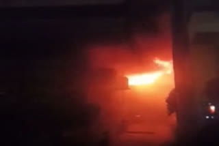 Watch fire in the showroom burning more than 40 Royal N Field Bikes