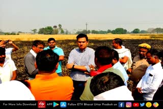 Chandauli news  Chandauli latest news  etv bharat up news  CM Yogi Adityanath  CM योगी के निर्देश  administrative staff  reached ground zero  मुख्यमंत्री योगी आदित्यनाथ  चंदौली के चकिया थाने  चकिया के सिकंदरपुर