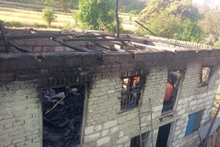 Fire incident in Bhagla village