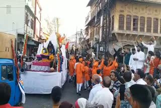 Tableaux taken out on Chetichand festival in Ajmer