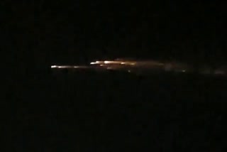 Mysterious light view in sky in Kanker