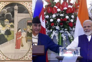 pm modi gave gift to nepal prime minister sher bahadur deuba