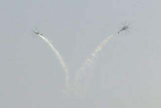 Chetak helicopter Diamond Jubilee at Hakimpet: