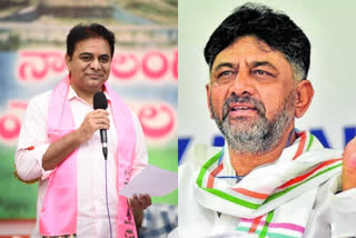 Interesting discussion between karnataka pcc chief DK Sivakumar and minister KTR in twitter