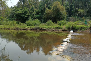 koduvally bund across river  bund across river blocks water flow  കൊടക്കാട്ട് പുഴയ്ക്ക് കുറുകെ തടയണ  പുഴയ്ക്ക് കുറുകെ ഭിത്തി  കോഴിക്കോട് പുഴയ്ക്ക് കുറുകെ ഭിത്തി