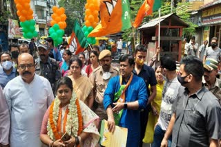 Sukanta Majumder campaigning