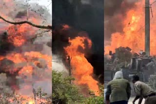 Fire in transformer repairing workshop of Chas Electricity Department in Bokaro