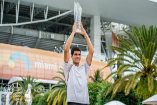Carlos Alcaraz Garfia  Tennis  ATP Tour Masters 1000  Miami Open  Tennis tournament  टेनिस टूर्नामेंट  मियामी ओपन  Sports News  खेल समाचार
