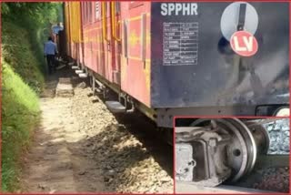 Goods train derailed on Kalka-Shimla railway track