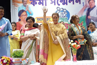 chandrima slams bjp candidate agnimitra during asansol by poll campaign