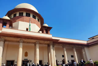 Chief Justice of India (CJI) N V Ramana along with other judges on Monday took a round of the Supreme Court corridor to welcome lawyers before the commencement of a physical hearing which was hit due to COVID-19 pandemic over two years ago in March 2020