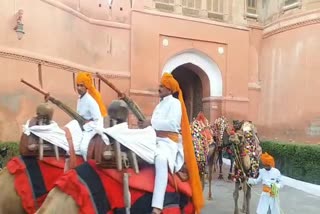 Gangaur ride in royal style in Bikaner