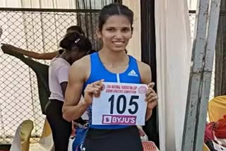 Jyoti won gold medal  100m hurdles  धावक ज्योति याराजी  भारतीय एथलेटिक्स महासंघ  एएफआई  national record  Sprinter Jyoti Yaraji  Athletics Federation of India  AFI