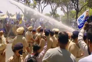 Aap protest in Chandigarh