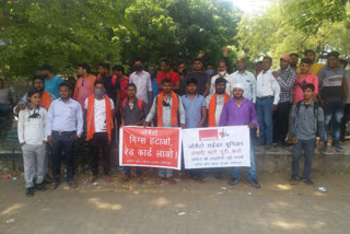 Zomato delivery boys on strike in Jamshedpur