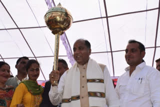 CM Jairam Thakur on Mandi tour.