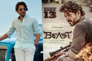 Shah Rukh Khan beast movie tweet, shah rukh khan moives, beast movie trailer, Thalapathy Vijay upcoming movie, Thalapathy Vijay beast, Thalapathy Vijay pooja hegde, pooja hegde latest movie