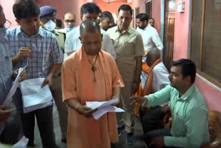 Uttar Pradesh Chief Minister Yogi Adityanath on April 05 held 'Janta Durbar' in Gorakhpur. Earlier, he launched the 'School Chalo Abhiyan' in Shravasti district.