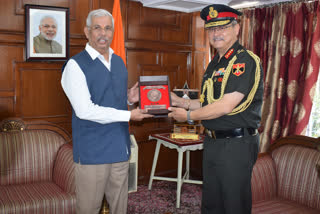 Lt Gen SS Mahal meets Governor Rajendra Vishwanath Arlekar