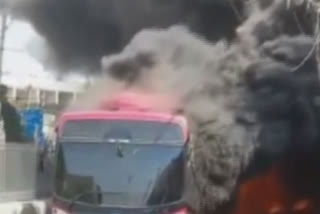 Massive fire destroys DTC bus