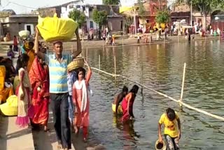 उलार सूर्य मंदिर में चैती छठ पूजा