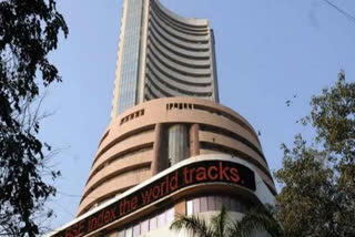 Equity indices open in red, Sensex down by 350 points