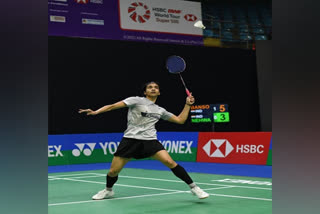 singles while the mixed doubles pair of B Sumeeth Reddy and Ashwini Ponnappa also faced ouster in the second round of the Korea Open Badminton Championships 2022 on Thursday here at Palma Stadium