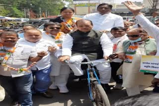 congress-party-protest-against-inflation-in-front-of-raj-bhavan-in-ranchi