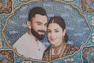 Virat Anushka 3D Portrait: کوہلی اور انوشکا کی پورٹریٹ تصویر بنانے والے آرٹسٹ شبیر احمد ملک